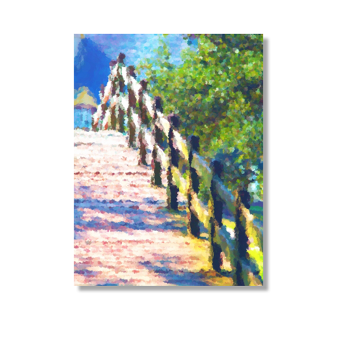 Bridge Over Water Canvas Print